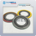 316 Flexible Graphite Spiral Wound Gasket Inner&Outer Ring for Flange